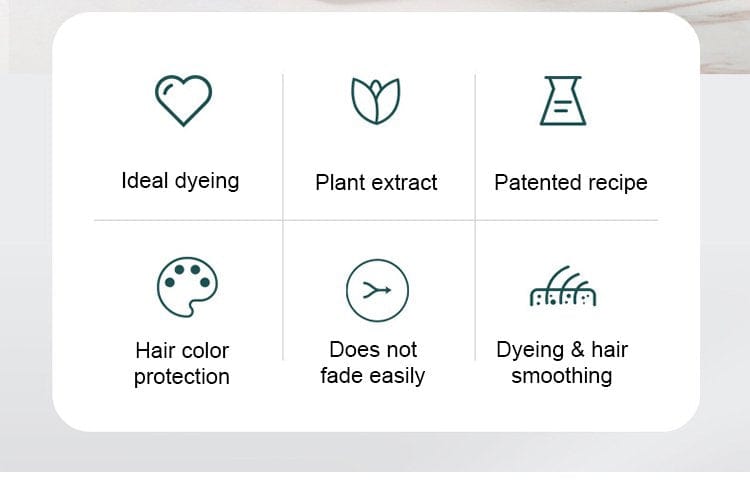 3 in 1 Black Hair Dye Shampoo (Pack of 2)