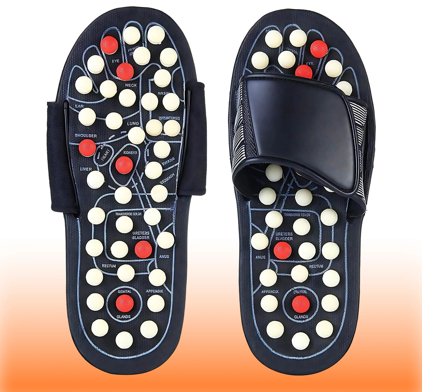 Spring Acupressure and Magnetic Therapy Slippers | Relieve Pain, Boost Circulation, Reduce Stress