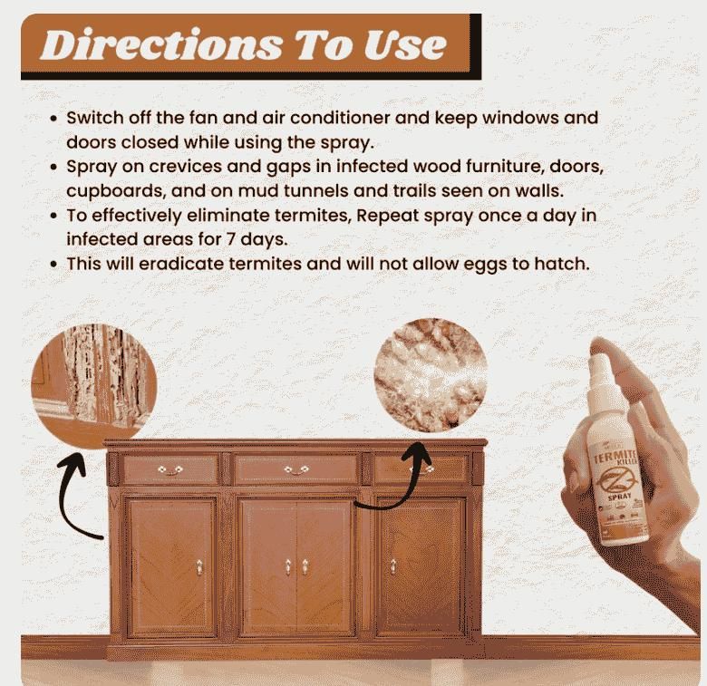 Termite Killer Spray Effective Solution for Your Home Pack of 3