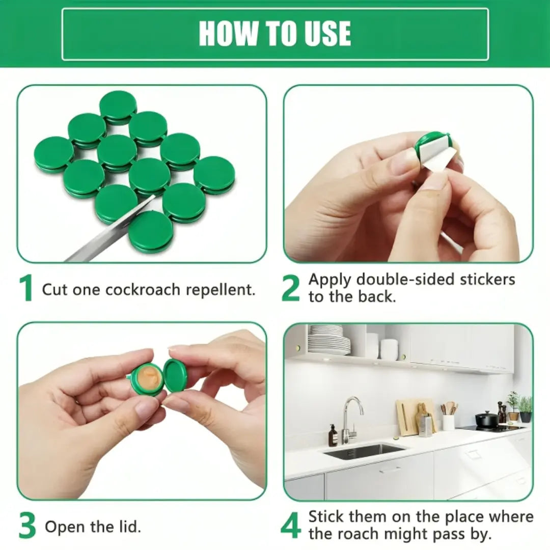 Cockroach Control Bait Killing Gel (24 PCS)⭐️⭐️⭐️⭐️⭐️4.7/5 (2100+ REVIEWS)`