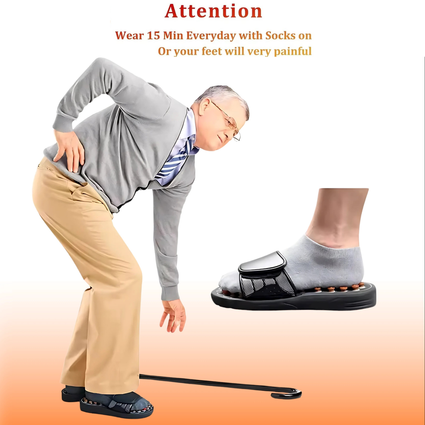 Spring Acupressure and Magnetic Therapy Slippers | Relieve Pain, Boost Circulation, Reduce Stress