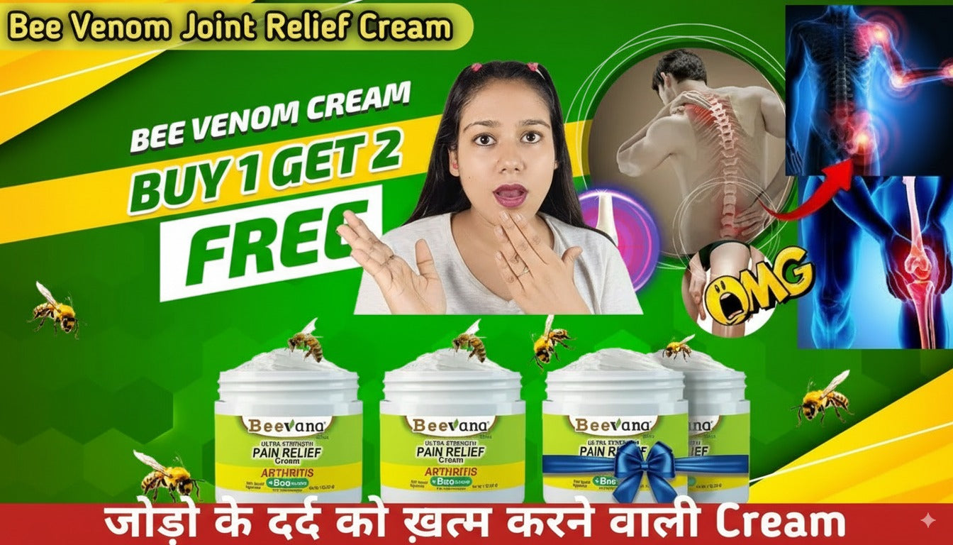 #1 Bee Venom Pain Relief Cream | Buy 1 Get 2 Free 🔥
