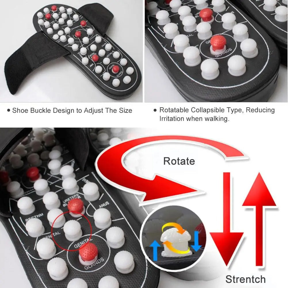 Spring Acupressure and Magnetic Therapy Slippers | Relieve Pain, Boost Circulation, Reduce Stress